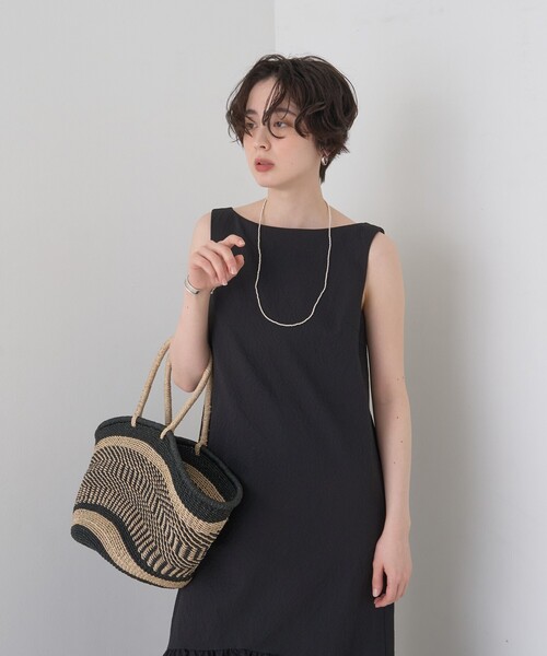 The Bagmati（ザバグマティ）の「【The Bagmati/ザ バグマティ】柄カゴバッグ（かごバッグ・レディース・ブラック・フリー）」の12枚目の写真