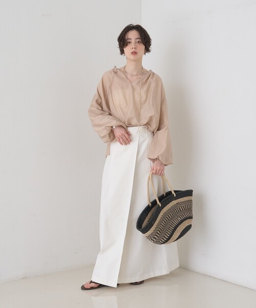 The Bagmati（ザバグマティ）の「【The Bagmati/ザ バグマティ】柄カゴバッグ（かごバッグ・レディース・ブラック・フリー）」の17枚目の写真