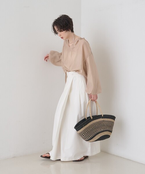 The Bagmati（ザバグマティ）の「【The Bagmati/ザ バグマティ】柄カゴバッグ（かごバッグ・レディース・ブラック・フリー）」の19枚目の写真