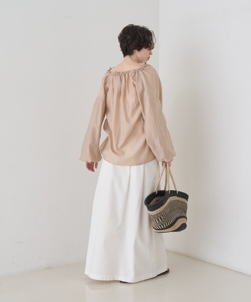 The Bagmati（ザバグマティ）の「【The Bagmati/ザ バグマティ】柄カゴバッグ（かごバッグ・レディース・ブラック・フリー）」の20枚目の写真