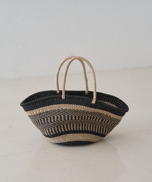 The Bagmati（ザバグマティ）の「【The Bagmati/ザ バグマティ】柄カゴバッグ（かごバッグ・レディース・ブラック・フリー）」の22枚目の写真