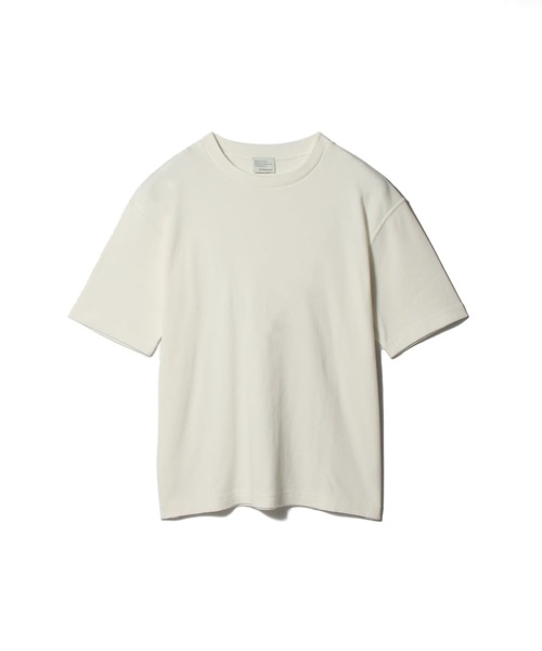 ESTNATION(エストネーション)の「ESTNATION / コットンフライス ショートスリーブカットソー(Tシャツ/カットソー・メンズ・ブラック/ホワイト・MEDIUM/LARGE/X-LARGE)」の2枚目の写真