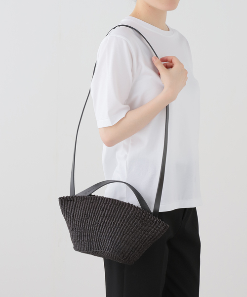 CITYSHOP(シティーショップ)の「INES BRESSAND N.34.S SMALL GOUSSE:かごバッグ(かごバッグ・レディース・ブラック・FREE)」の2枚目の写真