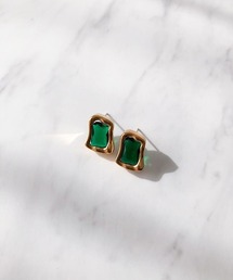 ニュアンススクエアビジューピアス
