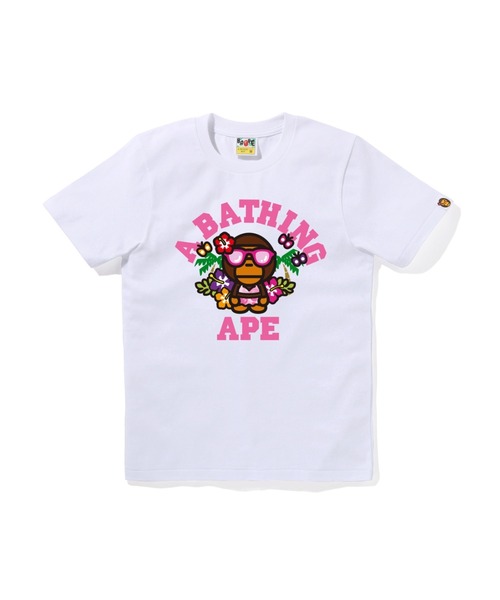 A BATHING APE(アベイシングエイプ)の「LISA COLLEGE SUMMER TEE(Tシャツ/カットソー・レディース・ホワイト/ブラック/ピンク・X-SMALL/SMALL/MEDIUM)」の2枚目の写真