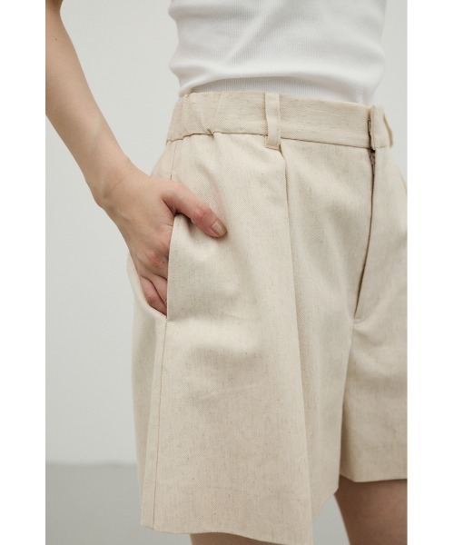 STYLEMIXER(スタイルミキサー)の「リネンミックスフレアショートパンツ(その他パンツ・レディース・ブラック/ライトベージュ・SMALL/MEDIUM)」の13枚目の写真