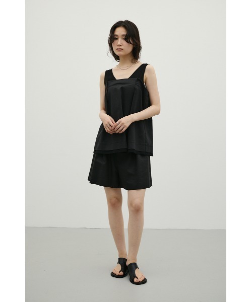 STYLEMIXER(スタイルミキサー)の「リネンミックスフレアショートパンツ(その他パンツ・レディース・ブラック/ライトベージュ・SMALL/MEDIUM)」の10枚目の写真