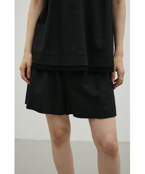 STYLEMIXER(スタイルミキサー)の「リネンミックスフレアショートパンツ(その他パンツ・レディース・ブラック/ライトベージュ・SMALL/MEDIUM)」の7枚目の写真