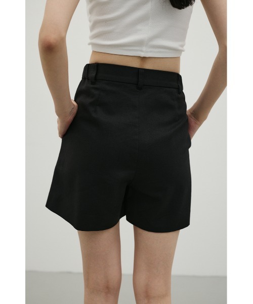 STYLEMIXER(スタイルミキサー)の「リネンミックスフレアショートパンツ(その他パンツ・レディース・ブラック/ライトベージュ・SMALL/MEDIUM)」の4枚目の写真