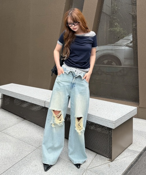 RAY CASSIN(レイカズン)の「【レース / ボーダー】レースペチショートパンツ / ペチコート(その他パンツ・レディース・グレー系その他3/ホワイト系その他2/グレー系その他2/ブルー系その他3/ブラック系その他2・FREE)」の10枚目の写真