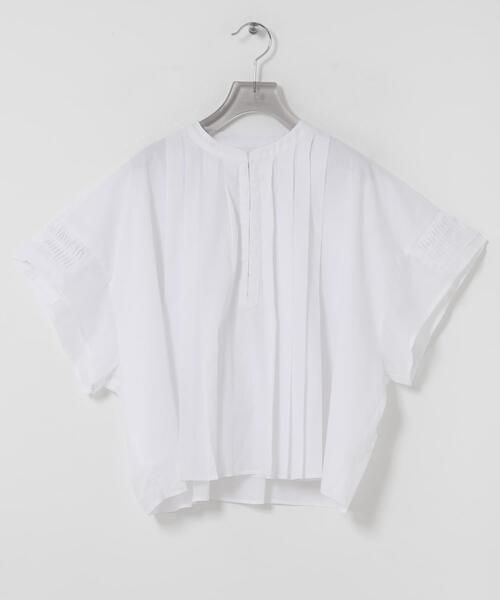URBAN RESEARCH(アーバンリサーチ)の「ハーフスリーブタックショートシャツ(シャツ/ブラウス・レディース・ブラック/オフホワイト/ブルー系その他・FREE)」の17枚目の写真