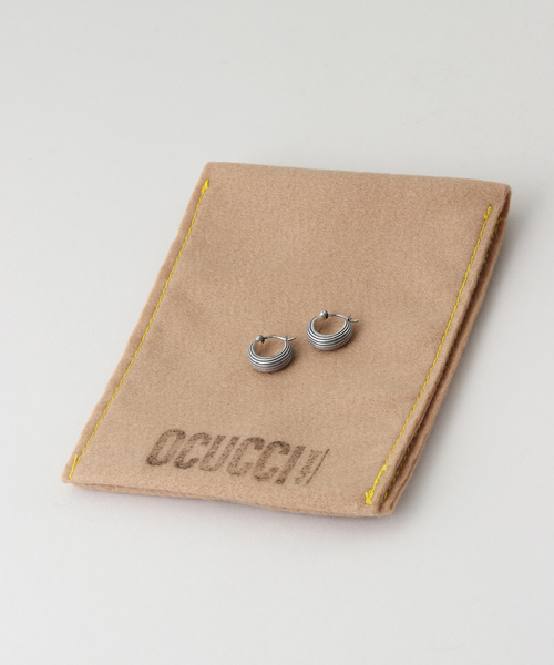 journal standard L'essage（ジャーナルスタンダードレサージュ）の「OCUCCI/オクチ Pierce Hoop-stripe ピアス（ピアス（両耳用）・レディース・シルバー・FREE）」の7枚目の写真