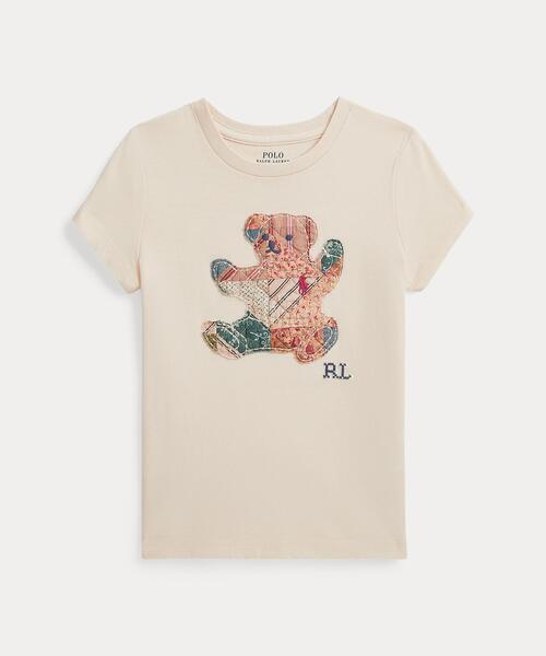 パッチワーク Polo ベア コットン ジャージー Tシャツ（Tシャツ