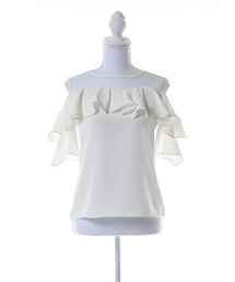 Narcissus | 【Narcissus】シフォンフリルTシャツ カットソー シアー(Tシャツ/カットソー)