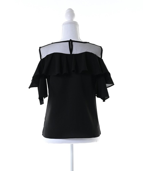 Narcissus(ナルシス)の「【Narcissus】シフォンフリルTシャツ カットソー シアー(Tシャツ/カットソー・レディース・ホワイト・FREE)」の9枚目の写真