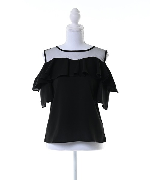 Narcissus(ナルシス)の「【Narcissus】シフォンフリルTシャツ カットソー シアー(Tシャツ/カットソー・レディース・ホワイト/ブラック・FREE)」の20枚目の写真