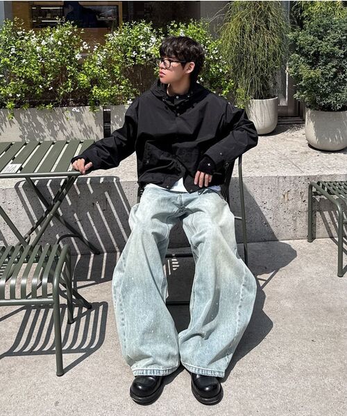 DNSR（ディーエヌエスアール）の「ペインティングカーブデニムパンツライトブルー（デニムパンツ・メンズ・その他・LARGE/X-LARGE/SMALL/MEDIUM）」の10枚目の写真