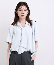 grove | 半袖になって再登場!【洗える】チャーム付きマルチWAYボウタイブラウス(シャツ/ブラウス)