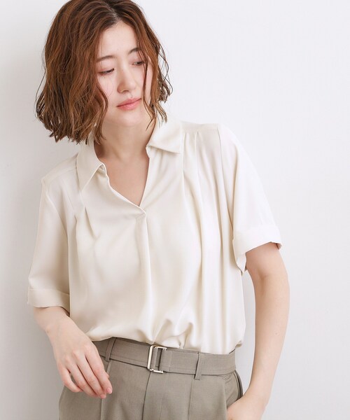 grove(グローブ)の「【洗える】チャーム付きマルチWAYボウタイブラウス(シャツ/ブラウス・レディース・ブラック系1/サックスブルー/オフホワイト/アイボリー系1・03/02/01/05/04)」の8枚目の写真