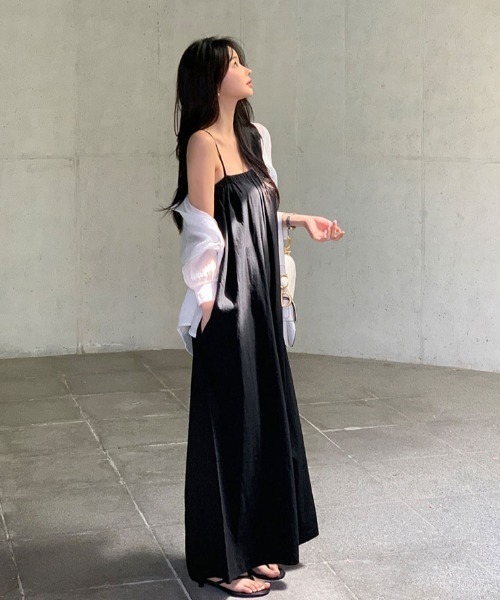FAVORITO(ファヴォリート)の「キャミオールインワン(つなぎ/オールインワン・レディース・ブラック・F)」の14枚目の写真