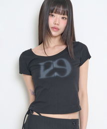 129 ベーシックスリムTシャツ ブラック