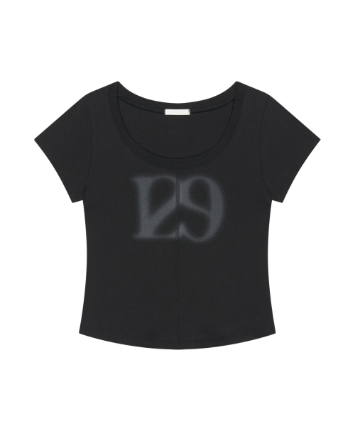 ILLIGO（イリゴ）の「129 ベーシックスリムTシャツ ブラック（Tシャツ/カットソー・レディース・その他・OS）」の4枚目の写真