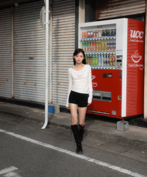 ROSEFRANTZ（ロゼフランツ）の「Drape Layered Halter Long Sleeve [Ivory]（Tシャツ/カットソー・レディース・アイボリー・OS）」の16枚目の写真