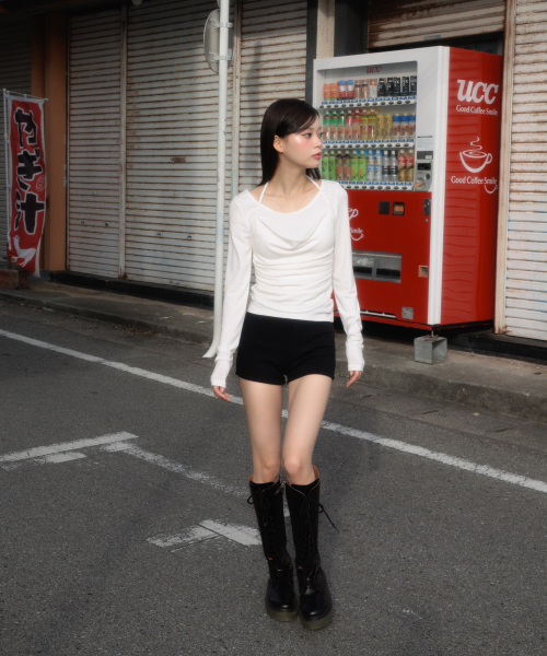 ROSEFRANTZ（ロゼフランツ）の「Drape Layered Halter Long Sleeve [Ivory]（Tシャツ/カットソー・レディース・アイボリー・OS）」の19枚目の写真