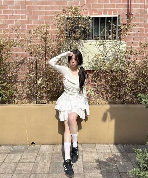 ROSEFRANTZ（ロゼフランツ）の「Drape Layered Halter Long Sleeve [Ivory]（Tシャツ/カットソー・レディース・アイボリー・OS）」の7枚目の写真