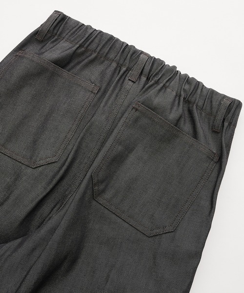 UNITED TOKYO（ユナイテッドトウキョウ）の「【数量限定】SUPIMA DENIM バギーパンツ　｜夏服/ワイド/ウエスト調節可/タック（デニムパンツ・メンズ・ブラック/ダークインディゴブルー・1/2）」の22枚目の写真