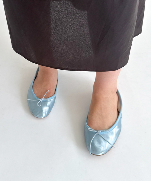 PORSELLI(ポセリ)の「【Porselli for LULU】Ballet Shoes(バレエシューズ・レディース・サックスブルー・38/36)」の1枚目の写真