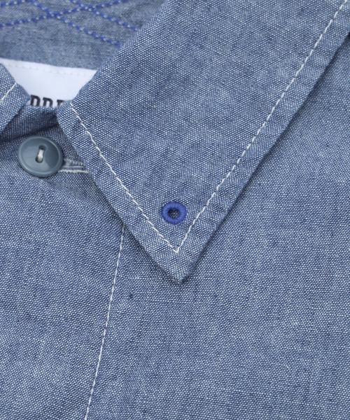 Hombre Nino(オンブレニーニョ)の「HOMBRENINO CORONA UTILITY EYELET SHIRT HN0261-SH0002(シャツ/ブラウス・メンズ・インディゴブルー・L/M)」の4枚目の写真
