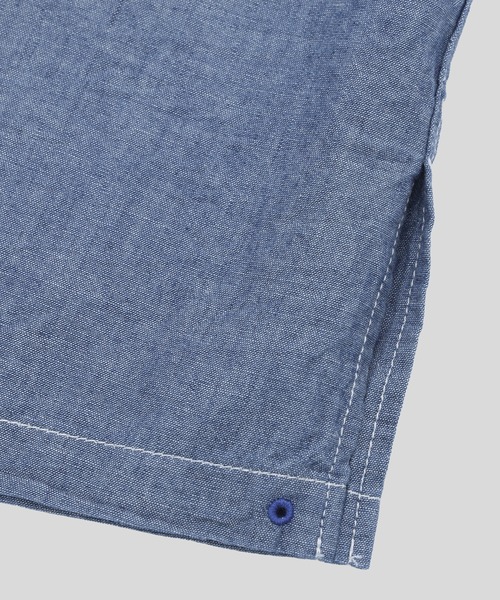 Hombre Nino(オンブレニーニョ)の「HOMBRENINO CORONA UTILITY EYELET SHIRT HN0261-SH0002(シャツ/ブラウス・メンズ・インディゴブルー・L/M)」の7枚目の写真