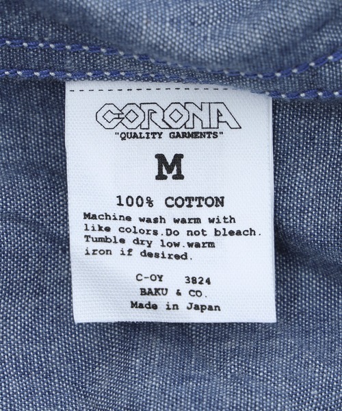 Hombre Nino(オンブレニーニョ)の「HOMBRENINO CORONA UTILITY EYELET SHIRT HN0261-SH0002(シャツ/ブラウス・メンズ・インディゴブルー・L/M)」の9枚目の写真