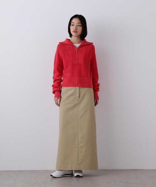 YLEVE(イレーヴ)の「YLEVE / FINX COTTON CHINO SKIRT(スカート・レディース・カーキ/ブラック・1/0/2)」の17枚目の写真