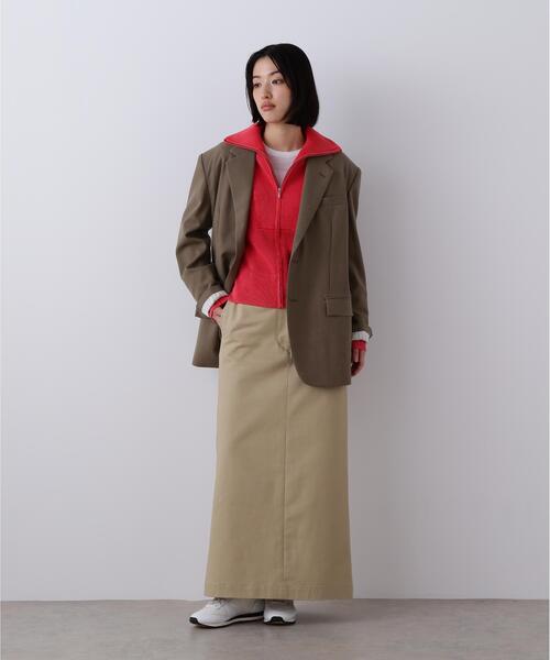 YLEVE(イレーヴ)の「YLEVE / FINX COTTON CHINO SKIRT(スカート・レディース・カーキ/ブラック・1/0/2)」の19枚目の写真