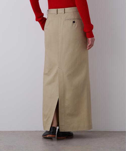 YLEVE(イレーヴ)の「YLEVE / FINX COTTON CHINO SKIRT(スカート・レディース・カーキ/ブラック・1/0/2)」の22枚目の写真