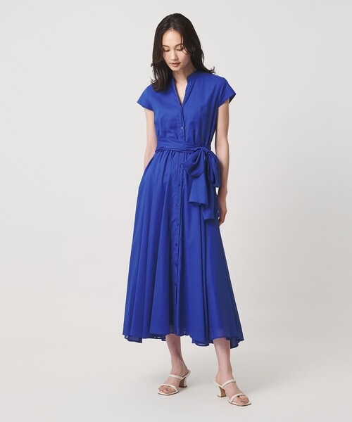 ユナイテッドアローズ　SMONGYワンピース36 コットン キャップスリーブ ワンピース（ワンピース）｜UNITED ARROWS