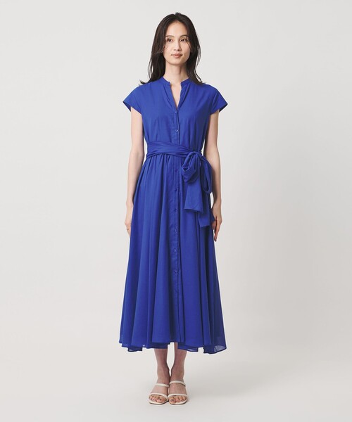 UNITED ARROWS（ユナイテッドアローズ）の「コットン キャップスリーブ ワンピース（ワンピース・レディース・ダークグレー/ロイヤルブルー/ブラック・36/38）」の11枚目の写真