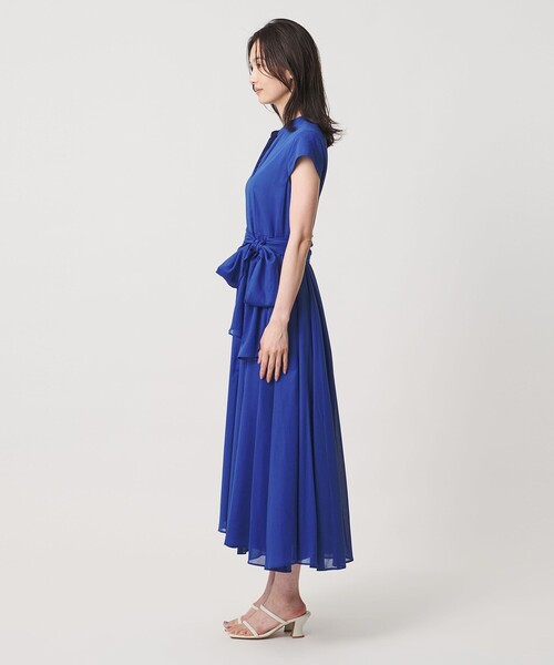 UNITED ARROWS（ユナイテッドアローズ）の「コットン キャップスリーブ ワンピース（ワンピース・レディース・ダークグレー/ロイヤルブルー/ブラック・36/38）」の12枚目の写真
