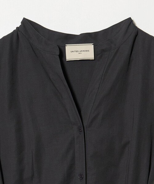 UNITED ARROWS（ユナイテッドアローズ）の「コットン キャップスリーブ ワンピース（ワンピース・レディース・ダークグレー/ロイヤルブルー/ブラック・36/38）」の16枚目の写真