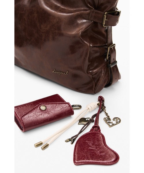 Desigual(デシグアル)の「ラージショッピングバッグ(トートバッグ・レディース・ブラウン・FREE)」の3枚目の写真