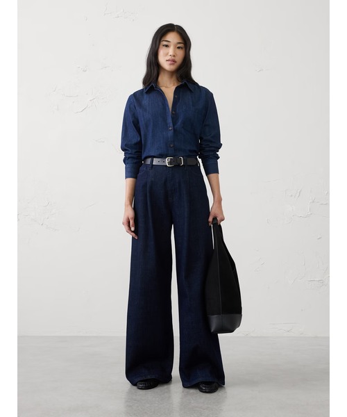 BANANA REPUBLIC FACTORY STORE(バナナリパブリック ファクトリーストア)の「BANANA REPUBLIC FACTORY STORE デニムシャツ(シャツ/ブラウス・レディース・ブルー/インディゴブルー・XS/S/M/L)」の5枚目の写真