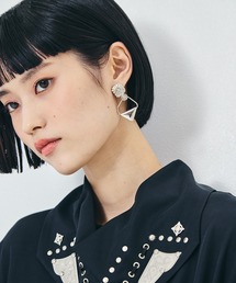 STUDIOUS（ステュディオス）の「【TOGA PULLA/トーガプルラ】Triangle pierced earrings/トライアングルピアス（ピアス（両耳用））」