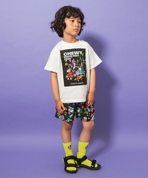 BREEZE(ブリーズ)の「UHA味覚糖 FESアートTシャツ(Tシャツ/カットソー・キッズ・オフホワイト/ライム/レッド・90/80/140/100/130/120/110)」の4枚目の写真