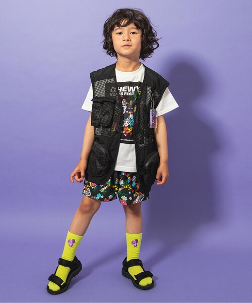 BREEZE(ブリーズ)の「UHA味覚糖 FESアートTシャツ(Tシャツ/カットソー・キッズ・オフホワイト/ライム/レッド・90/80/140/100/130/120/110)」の6枚目の写真