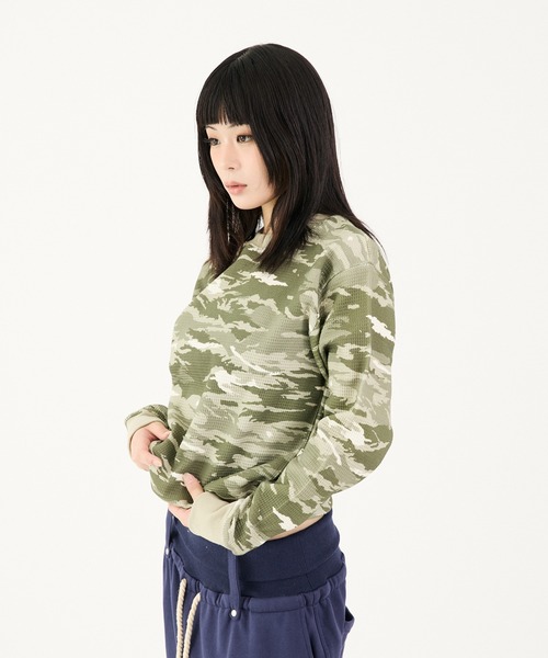 FTW(エフティダブリュー)の「ASSORT THERMAL LONG SLEEVE T(Tシャツ/カットソー・レディース・グリーン・SMALL/MEDIUM/LARGE)」の2枚目の写真