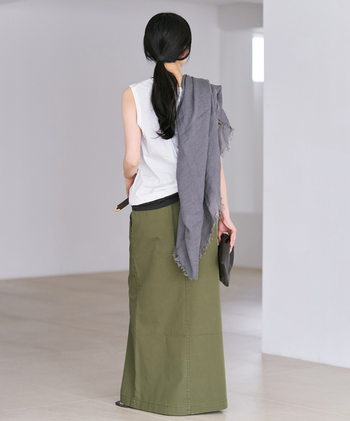 plage(プラージュ)の「Basic sleeveless T(Tシャツ/カットソー・レディース・ホワイト/ブラウン/ベージュ・FREE)」の9枚目の写真