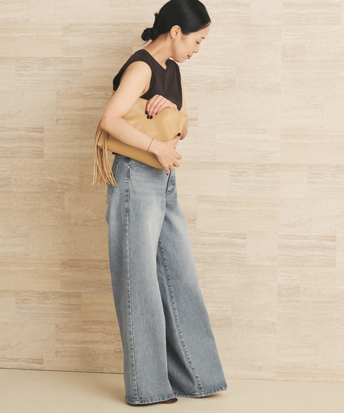plage(プラージュ)の「Basic sleeveless T(Tシャツ/カットソー・レディース・ホワイト/ブラウン/ベージュ・FREE)」の15枚目の写真