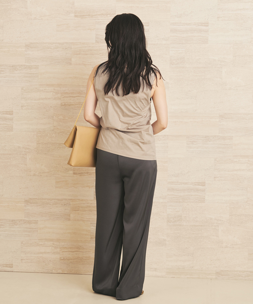 plage(プラージュ)の「Basic sleeveless T(Tシャツ/カットソー・レディース・ホワイト/ブラウン/ベージュ・FREE)」の22枚目の写真